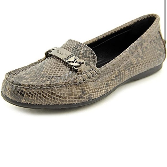 Coach Olive Snakeskin Loafers - Picture 2 of 9